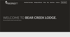 Desktop Screenshot of bear-creek-lodge.com